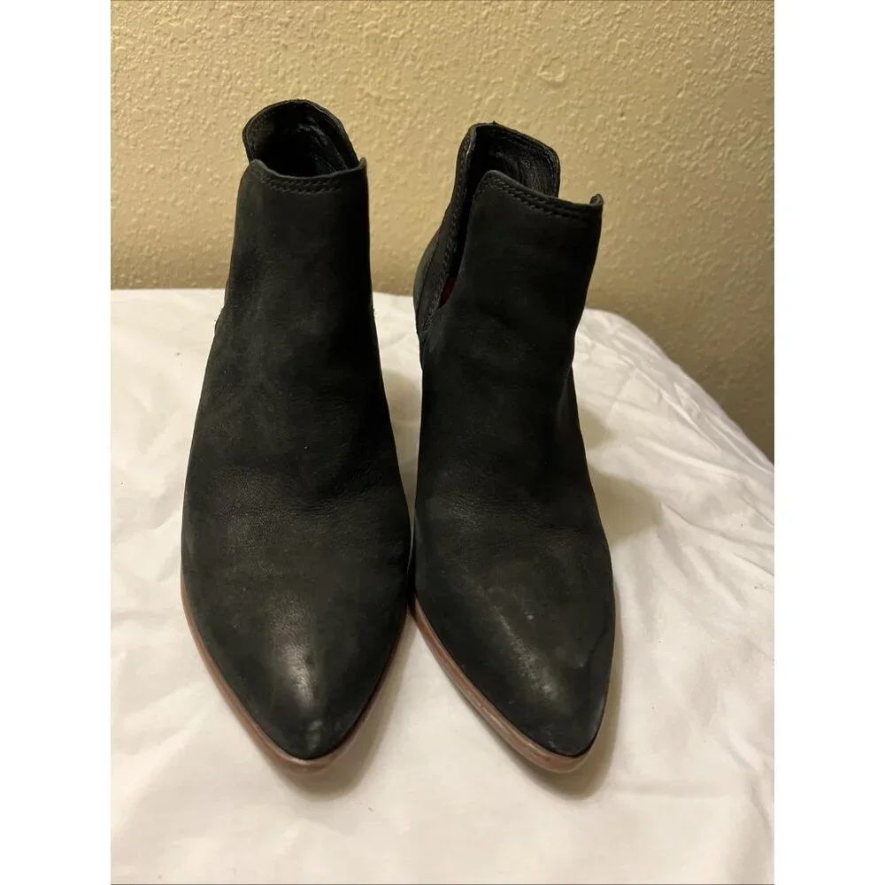 Womens Size 6 Frye Reina Black Boots Bootie EUC Pointed‎ Toe Western Cow Girl